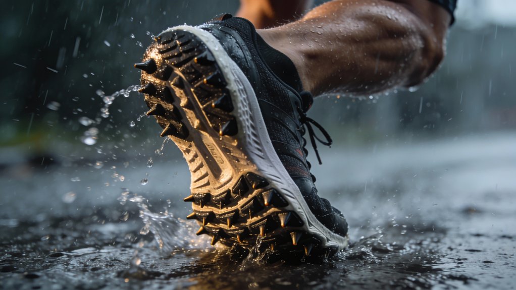 grip for wet runs